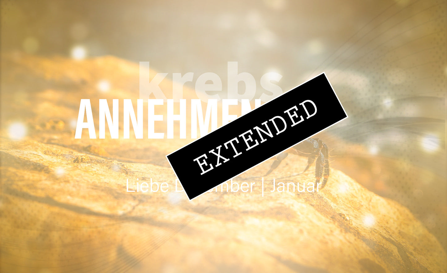 Krebs Liebe Dezember | Januar extended: Liebe❤️