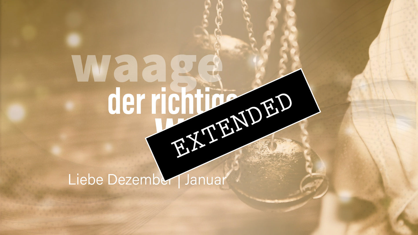 Waage Liebe Dezember | Januar extended: Mit vollem Gefühl❤️