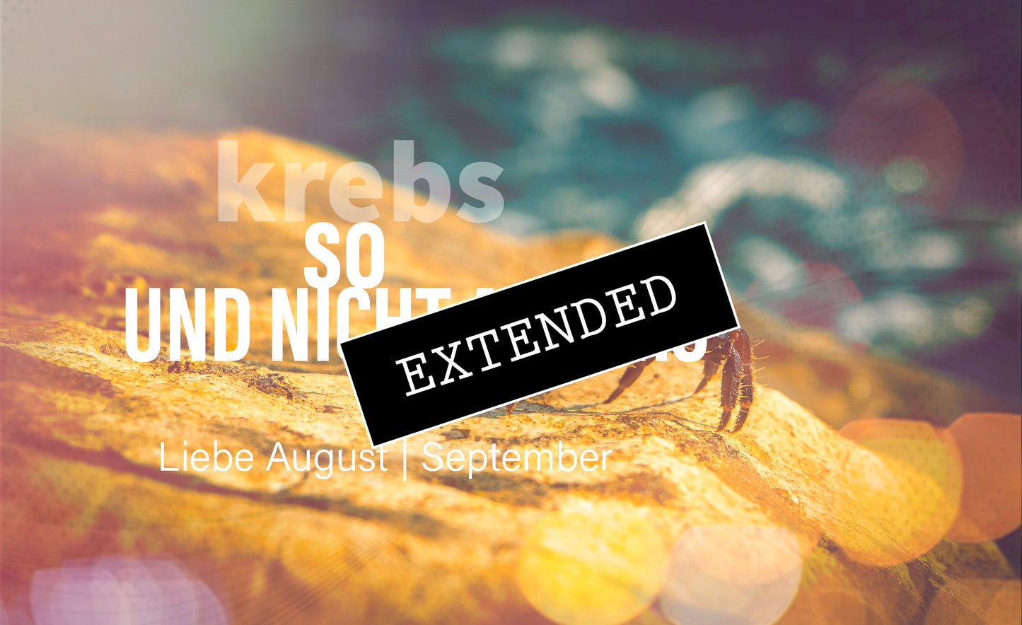 Krebs Liebe August | September extended: Befreiungsschlag❤️🔥💖
