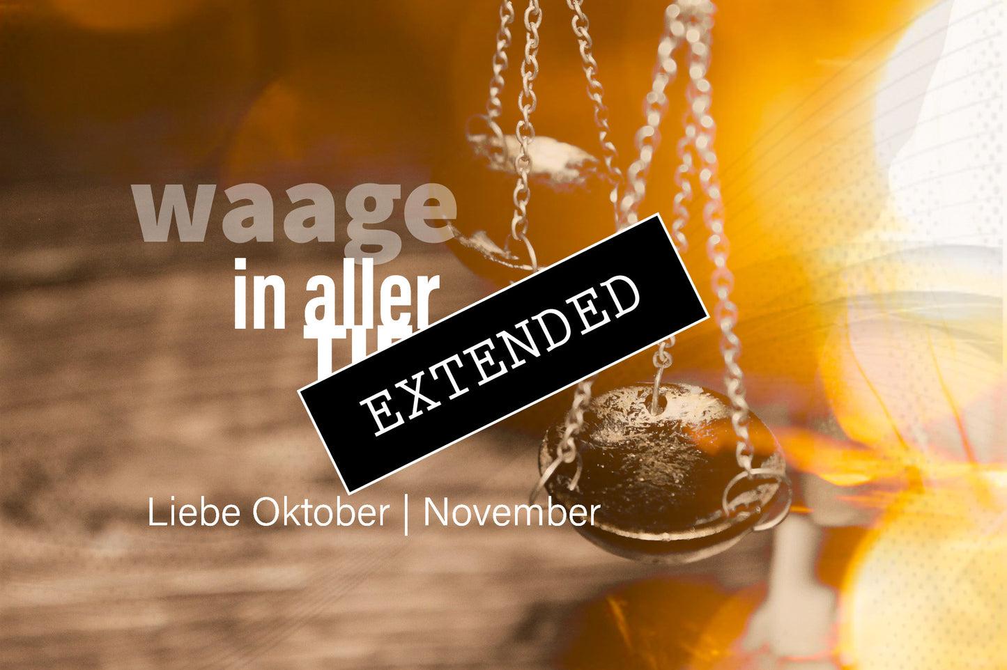 Waage Liebe Oktober | November extended: Der richtige Platzđź’–