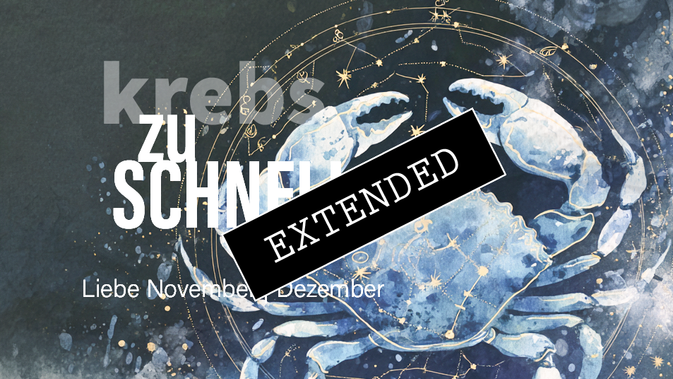 Krebs Liebe November | Dezember extended: Lösung aller Probleme?❣️