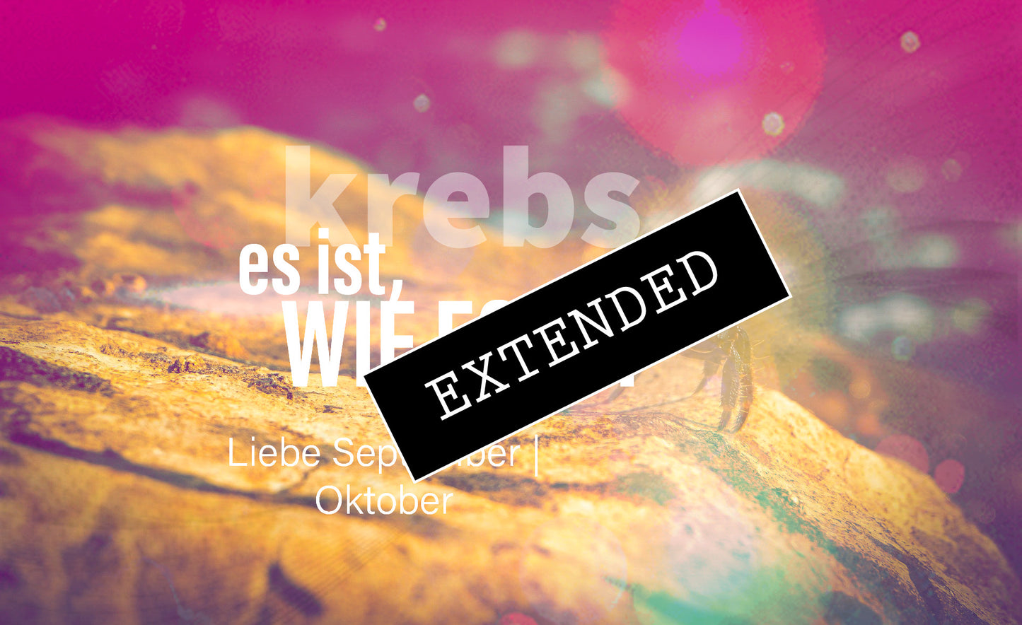 Krebs Liebe September | Oktober extended: Schmerz💔