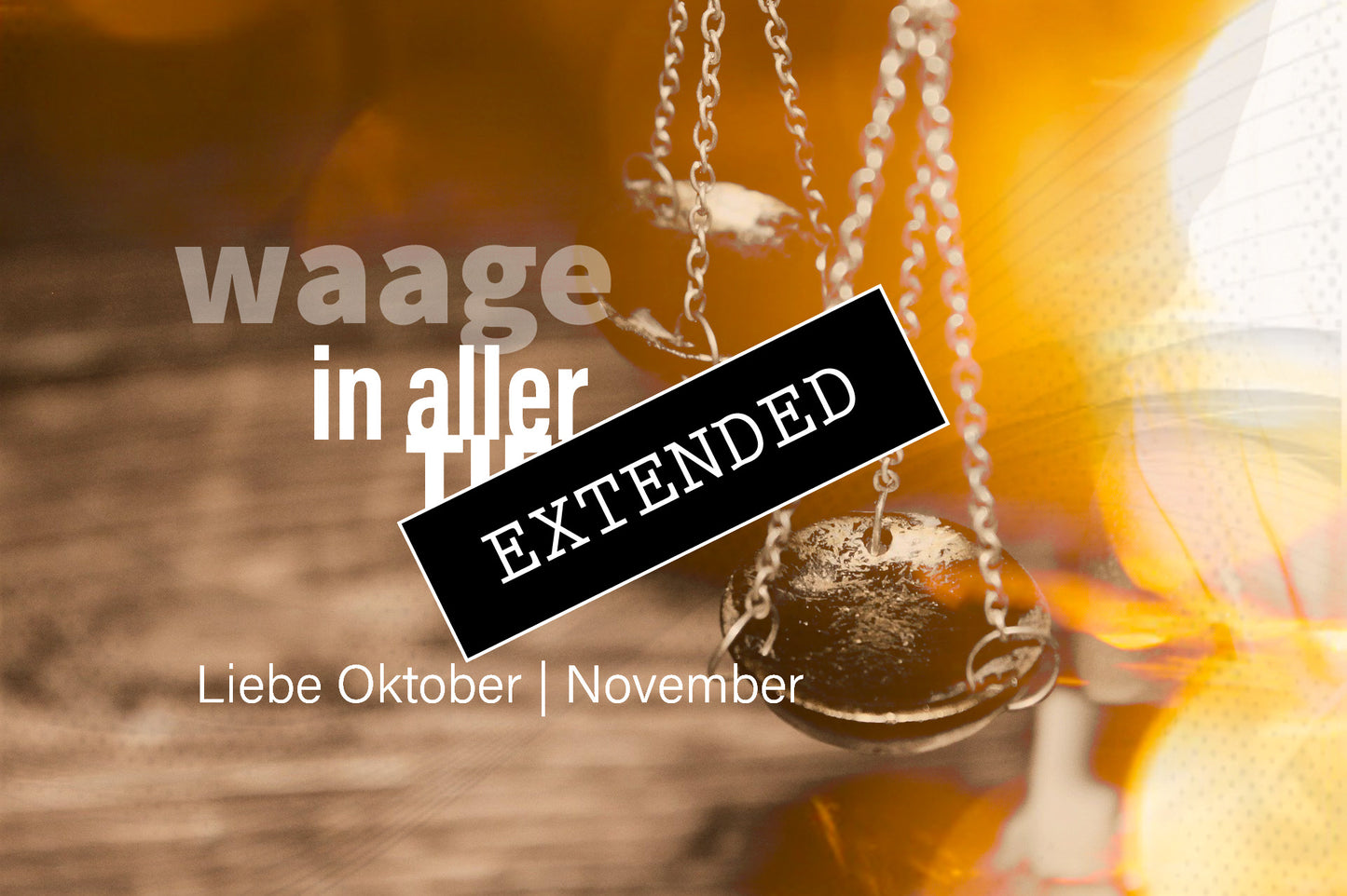 Waage Liebe Oktober | November extended: Der richtige Platz💖