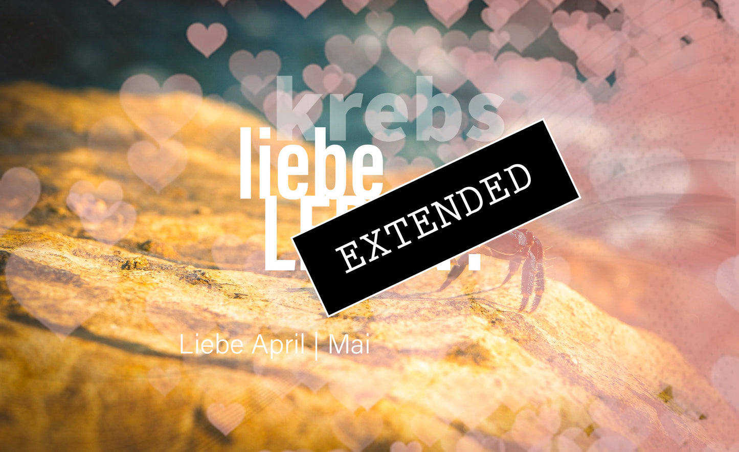 Krebs Liebe April | Mai extended: Leben mit Liebe❤️❤️