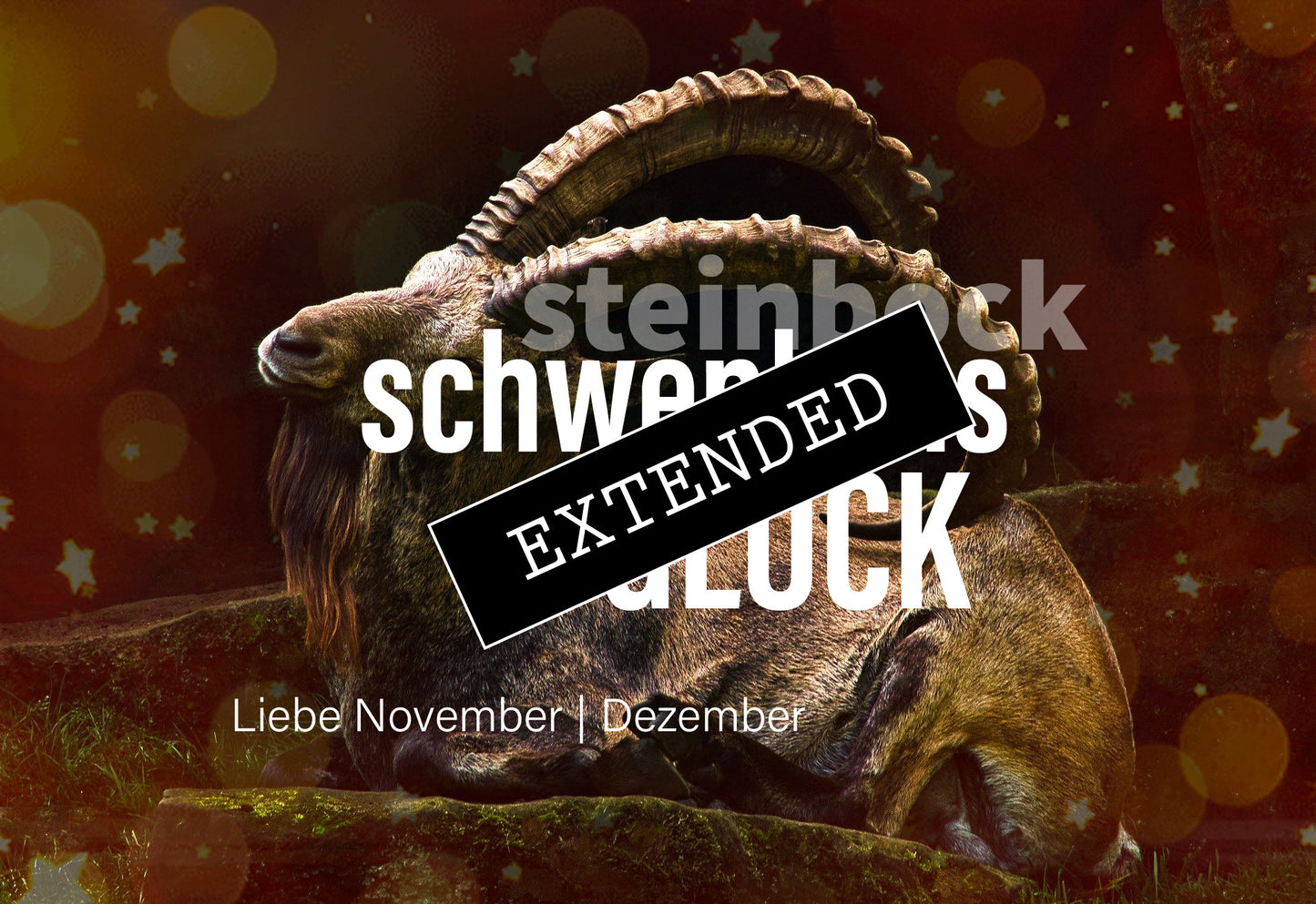 Steinbock Liebe November | Dezember extended: Stilles Leiden🧡❤️